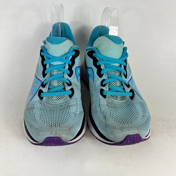 Saucony Ride 14 Sneakers Women's 10 Blue Mesh Lace Up Running Shoes S10650-20 - Picture 4 of 9